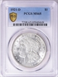 1921-D $1 MS65