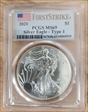 2021 $1 Silver Eagle - Type 1 First Strike MS69