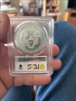 2002 $1 Silver Eagle MS69