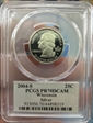 2004-S 25C Wisconsin Silver PR70DCAM