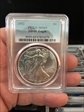 2002 $1 Silver Eagle MS69