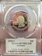2008-S 25C Arizona PR70DCAM
