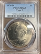 1976-D $1 Type 2 MS65