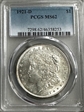 1921-D $1 MS62