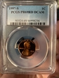 1997-S 1C PR69DCAM