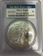 2012-(W) $1 Silver Eagle Struck at West Point MS70
