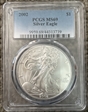 2002 $1 Silver Eagle MS69