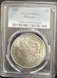 1921 $1 Morgan MS64