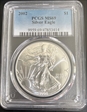 2002 $1 Silver Eagle MS69