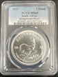 2021 1 Rand Krugerrand Silver MS69
