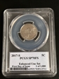 2017-S 5C Enhanced Unc Set FDI Washington DC 1 of 1,000 SP70FS