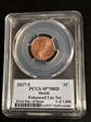 2017-S 1C Shield Enhanced Unc Set FDI Washington DC 1 of 1,000 SP70RD