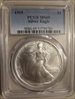1995 $1 Silver Eagle MS69