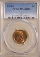 1945-S 1C MS66RD