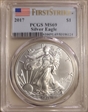2017 $1 Silver Eagle First Strike MS69