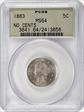 1883 5C No CENTS MS64