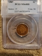 1907 1C MS64RB