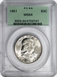 1951 50C MS64