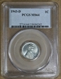 1943-D 1C MS64