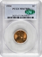1934 1C MS67RD