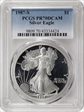 1987-S $1 Silver Eagle PR70DCAM