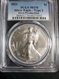 2021 $1 Silver Eagle - Type 2 First Production MS70