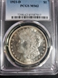 1921-D $1 MS62