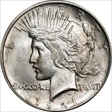 1921 $1 High Relief, Peace MS64