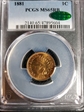 1881 1C MS65RB