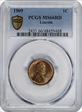 1909 1C Lincoln MS66RD