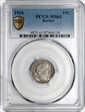 1916 10C Barber MS61
