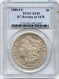1880-CC $1 8/7 Reverse of 1878 XF45