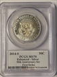 2014-S 50C Enhanced - Silver First Strike Moy Signature MS70