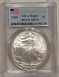 2010 $1 Silver Eagle MS70