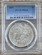 1887 $1 MS64