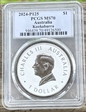 2024-P125 $1 Kookaburra Ag Ultra Breaks MS70