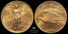 1911-S $20 MS64