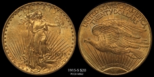 1915-S $20 MS62