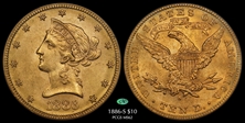 1886-S $10 MS62