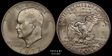 1972-S $1 Silver MS67
