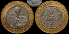 2000-W $10 Library of Congress Bimetallic MS70