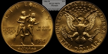 1984-W $10 Olympic MS70