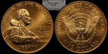 1997-W $5 F.D.R. MS70