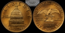 1989-W $5 Congress MS70