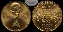 1994-W $5 World Cup MS70