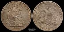 1868-S 50C XF45