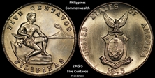 1945-S 5C MS65+