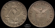 1907-S 10C AU55
