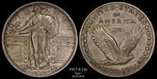1917-S 25C Type 1 XF45