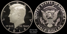 2014-S 50C Enhanced - Silver 50th Anniversary Set MS70PL